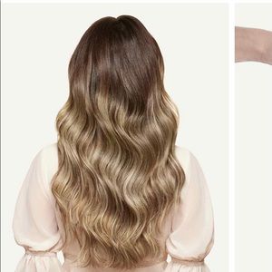 Luxy Hair Ash Brown Highlight 16” Halo